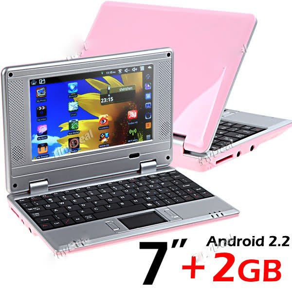 Notebook 7 "Android 2.2 CPU de 800 MHz / 256MB RAM / 2GB HD